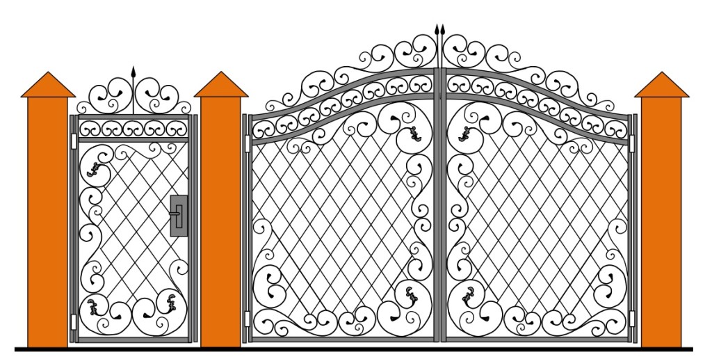 Как нарисовать ворота. Орнамент для ворот. Орнаменты кованых ворот. Орнамент на заборе. Узоры для металлических ворот и калиток.